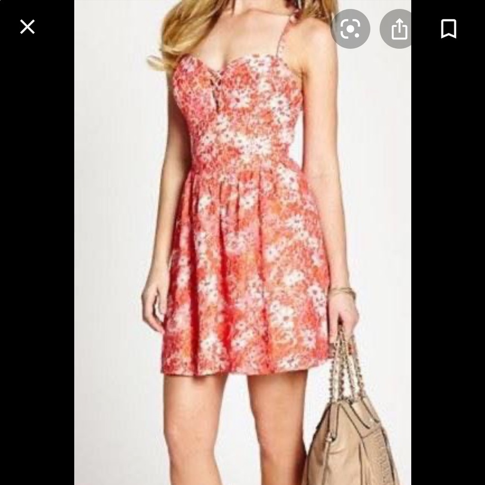 Guess Lace Floral Dress